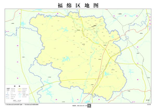 玉林市福綿區(qū)地圖